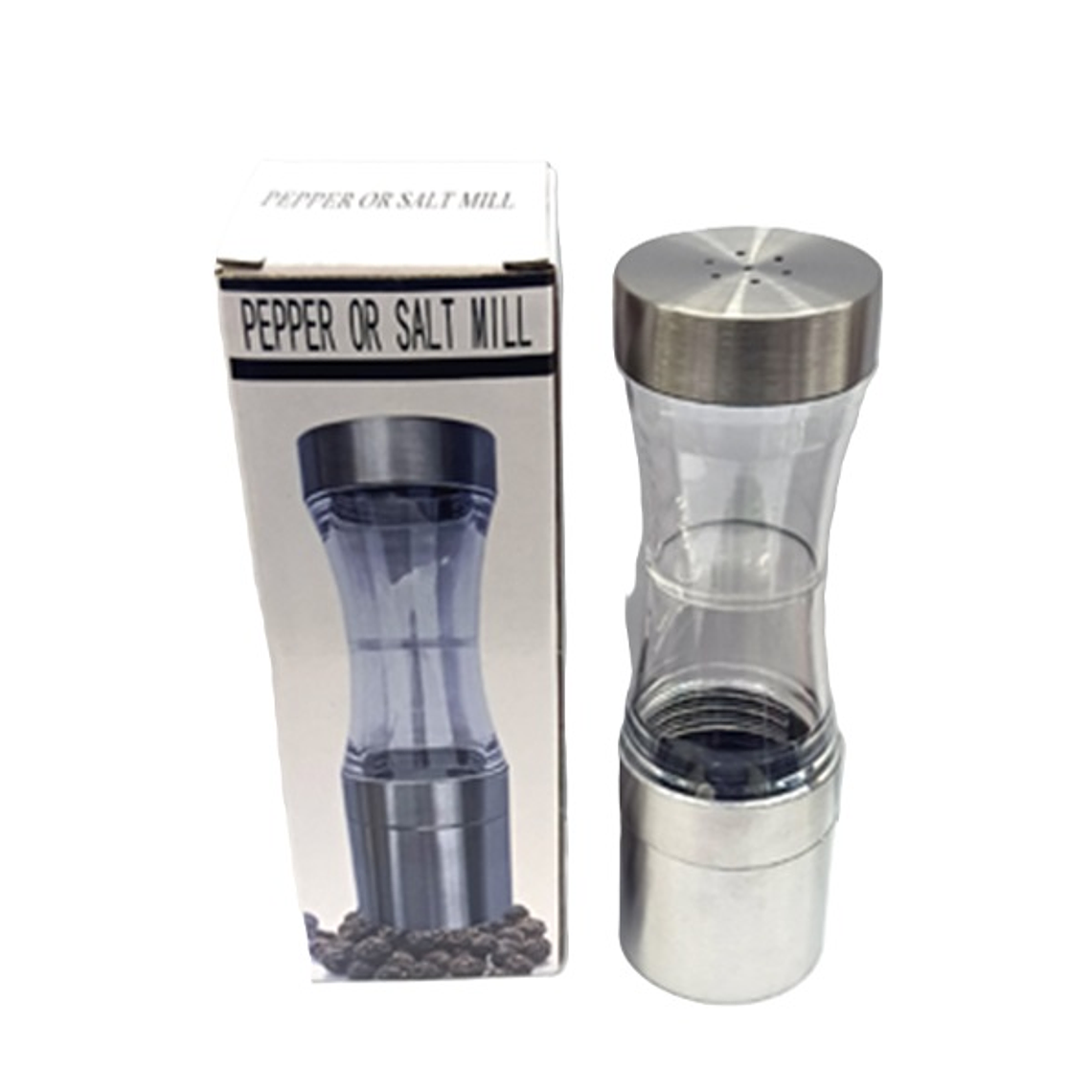 MOLINILLO DOBLE PIMIENTA/SAL ACERO  BFT900B 1