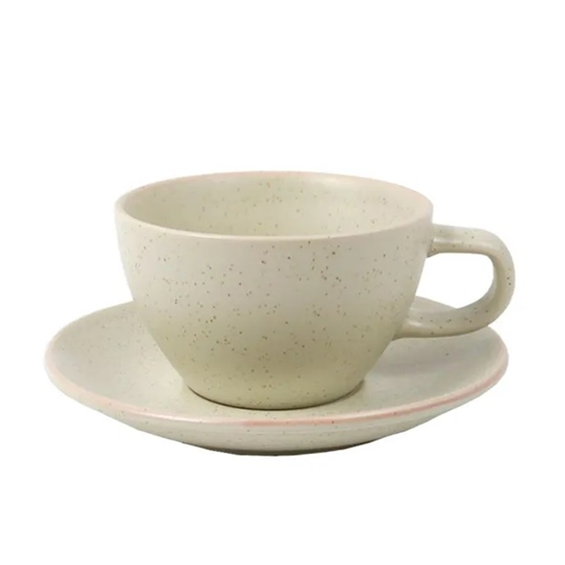 TAZA C/PLATO TE 300 ML HOTELWARE SAND GF04 1