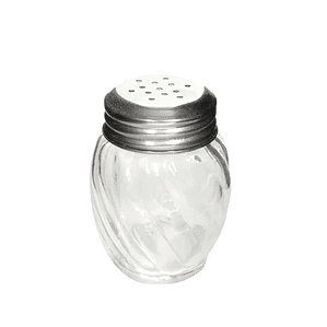 SALERO VIDRIO TAPA ACERO 6X6X8.5CM GM44