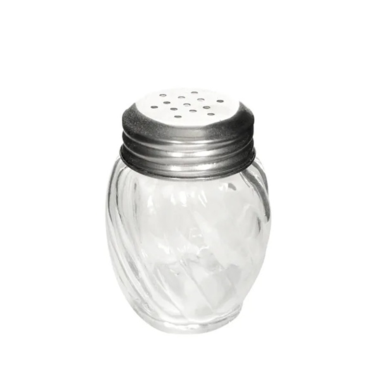 SALERO VIDRIO TAPA ACERO 6X6X8.5CM GM44 1