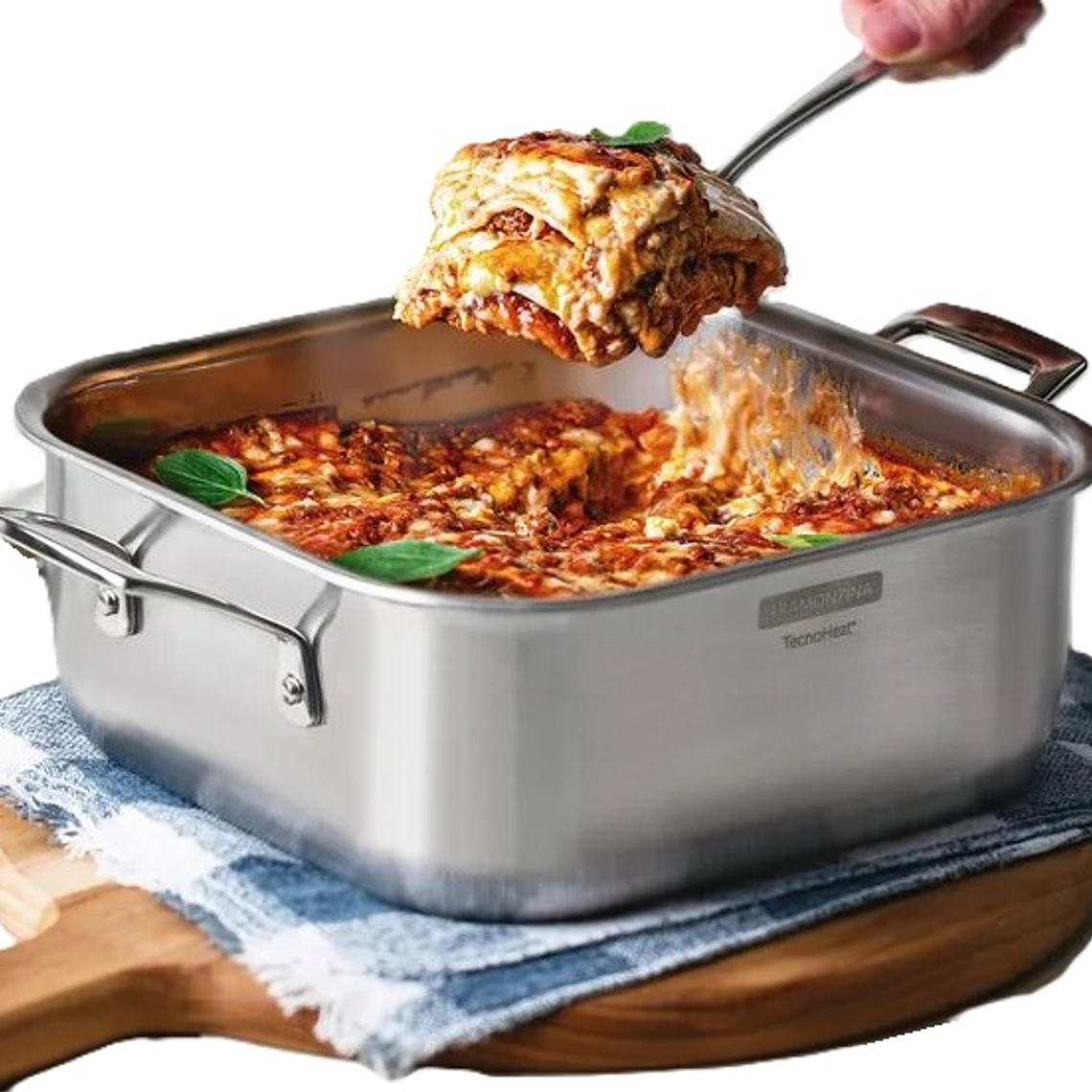 OLLA CUADRADA 22X22CM (4.0) GRANO 62144/220   1