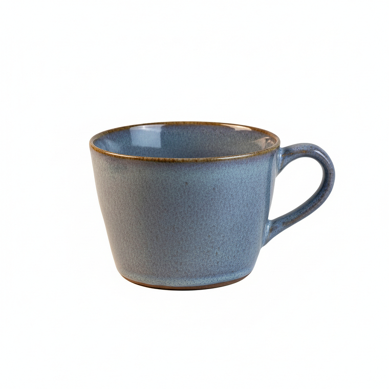 JARRO OLD 10x75CM 11 OZ AZUL BORDE MARRON  K005B  (OCS) 1