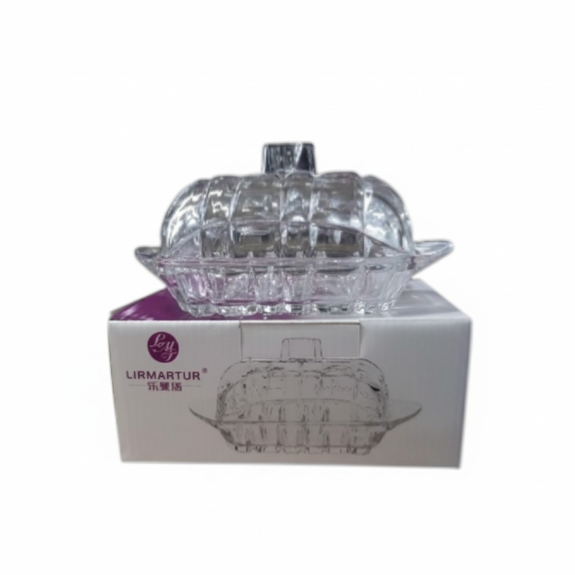 MANTEQUILLERA LABRADA C/TAPA 17x10.5x7.5 CM TB019B 1