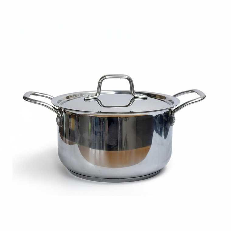 OLLA TRIPLE FONDO 22 CM C/TAPA A/INOX TP/CASS22 1