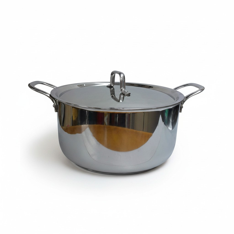 OLLA TRIPLE FONDO 28 CM C/TAPA A/INOX TP/CASS28 1