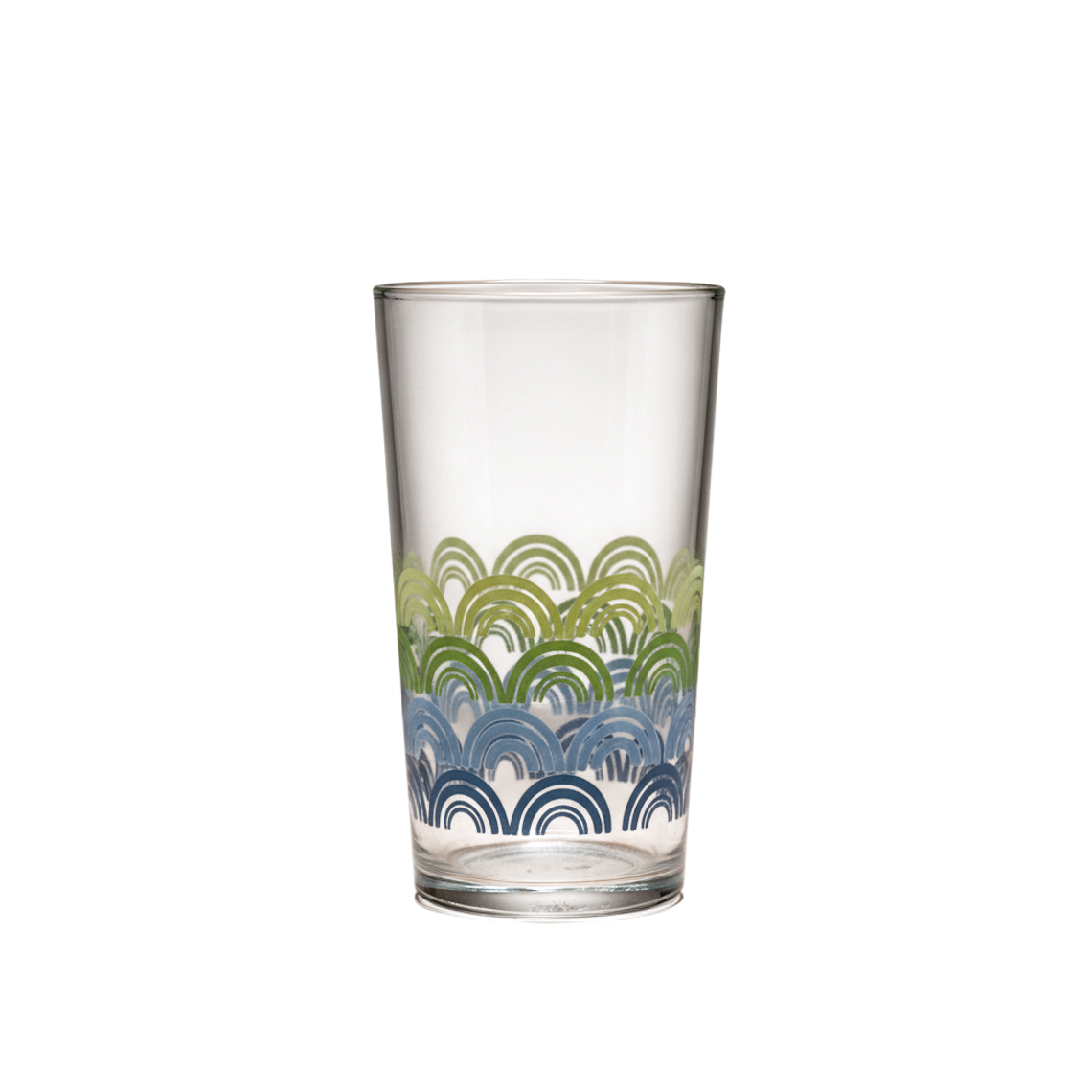 VASO DEC SHELL BLUE GREEN  11.5 OZ # M-212P      882 1