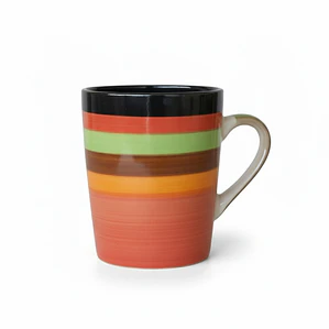 JARRO CÓNICO STONEWARE DECORADO 591 ML