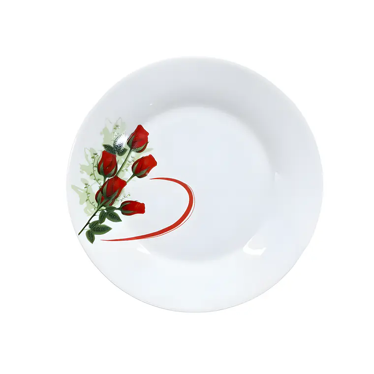 PLATO TENDIDO LOZA DECORADO 9