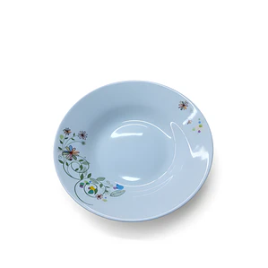 PLATO HONDO LOZA DECORADO 9