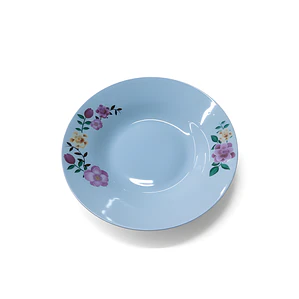 PLATO HONDO LOZA DECORADO 9