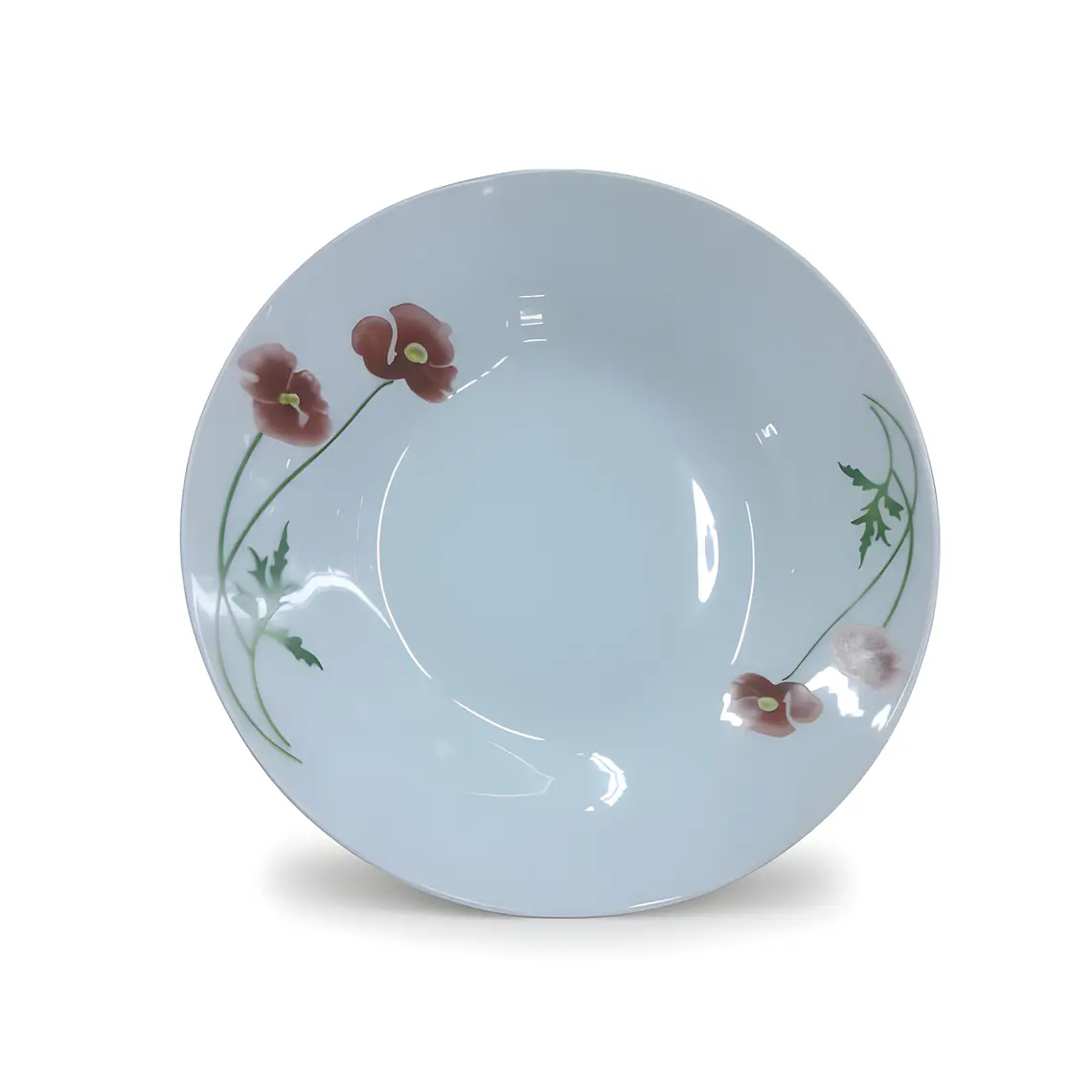 PLATO HONDO LOZA DECORADO 9