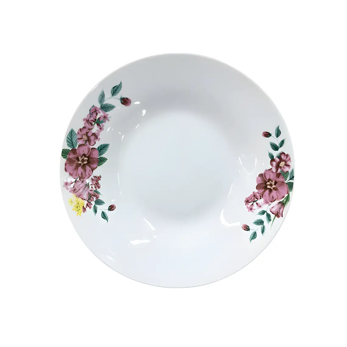 PLATO HONDO LOZA DECORADO 9