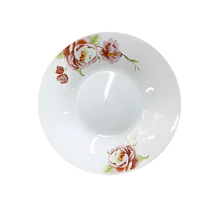PLATO HONDO LOZA DECORADO 9