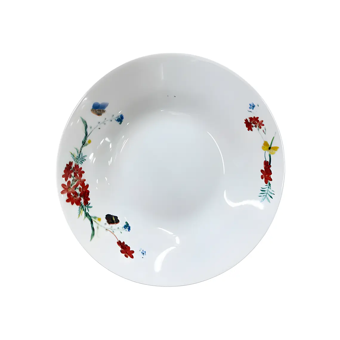 PLATO HONDO LOZA DECORADO 9