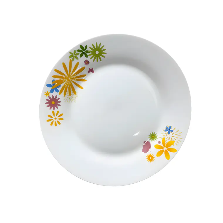 PLATO TENDIDO LOZA DECORADO 9