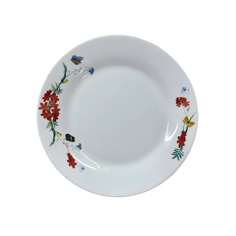 PLATO TENDIDO LOZA DECORADO 9