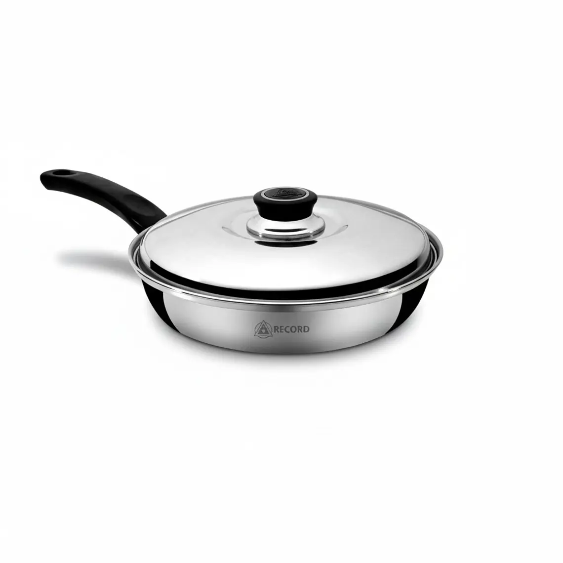 SARTEN ACERO INOXIDABLE FONDO DIFUSOR TAPA VIDRIO22 CM 1.6 L 1