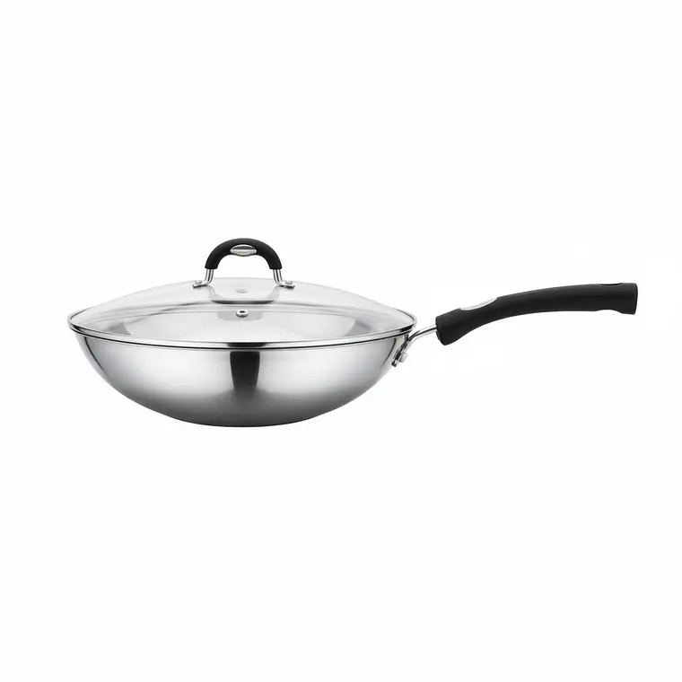 SARTEN WOK ASTRO SILICONE CON TAPA 28 CM 3.30 L 1