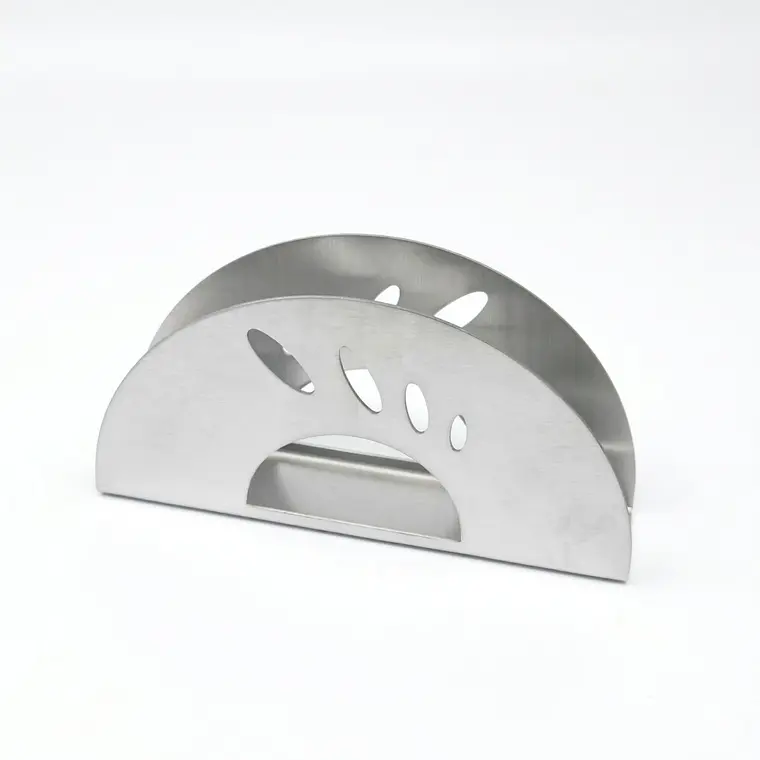 SERVILLETERO ACERO INOXIDABLE MEDIA LUNA 15 X 7.5 CM 1