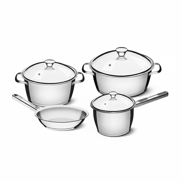 JGO BATERIA DE COCINA X 7 PZ ALLEGRA # 65650/324 1