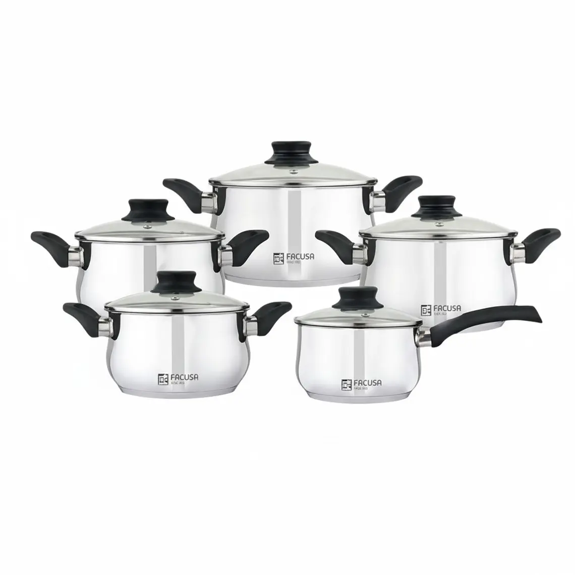 JUEGO DE 10 VALENCIAS OLLAS 18/20/22/24 CM CACEROLA 16 CM 1