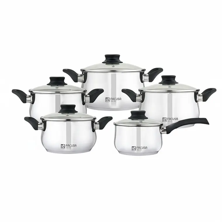 JUEGO DE 10 VALENCIAS OLLAS 18/20/22/24 CM CACEROLA 16 CM 1