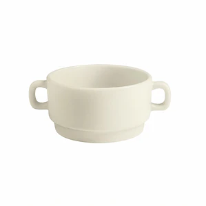 TAZA CONSOME CON ASAS AMERICO BLANCO 300 ML