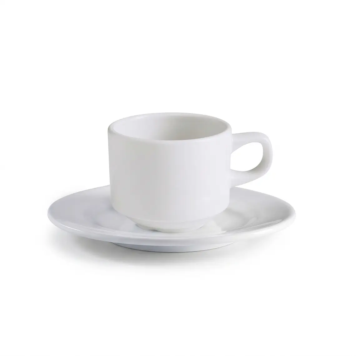TAZA CON PLATO PARA CAFÉ ACTUALITE BLANCO 125 ML 1