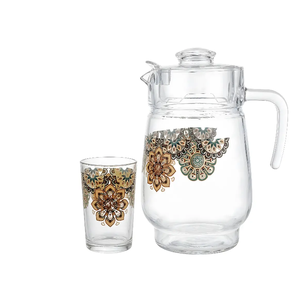 JGO JARRA X 7 PZA (JARRA 1650 ML+6 VASOS 215 ML) DEC MANDALA MJT-CH568/07P GB 1