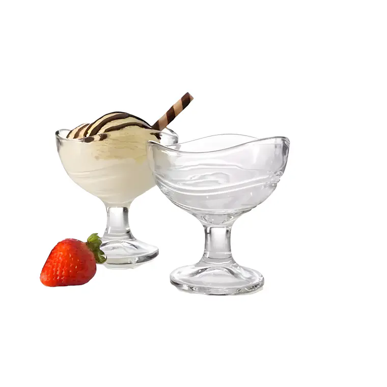 JUEGO DE 4 COPAS CUADRADO BORDE IRREGULAR 222 ML 1