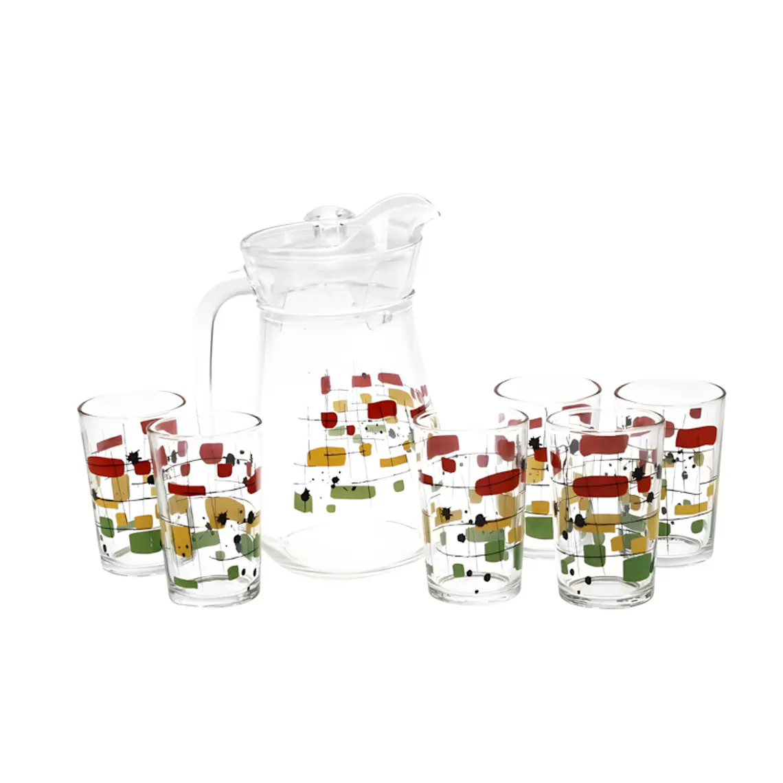 JGO JARRA X 7 PZ (JARRA 1300 ML+ 6 VASOS 215 ML) DEC INK MJT-19608/07 GB 1