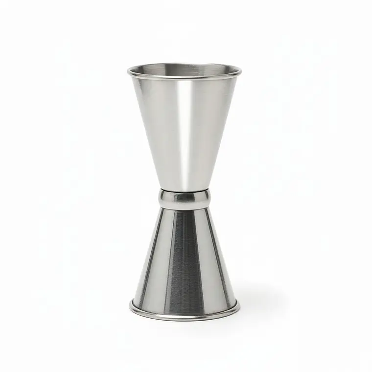 MEDIDOR ACERO INOXIDABLE DOBLE PARA LICOR 29- 44 ML 1