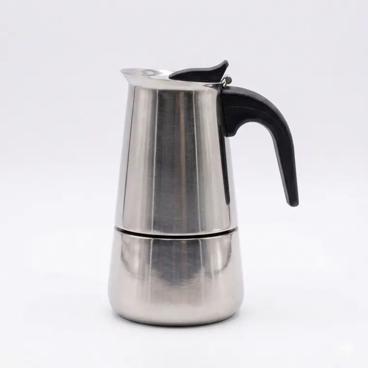 CAFETERA ITALIANA ACERO PARA 4 TAZAS/VASOS 1