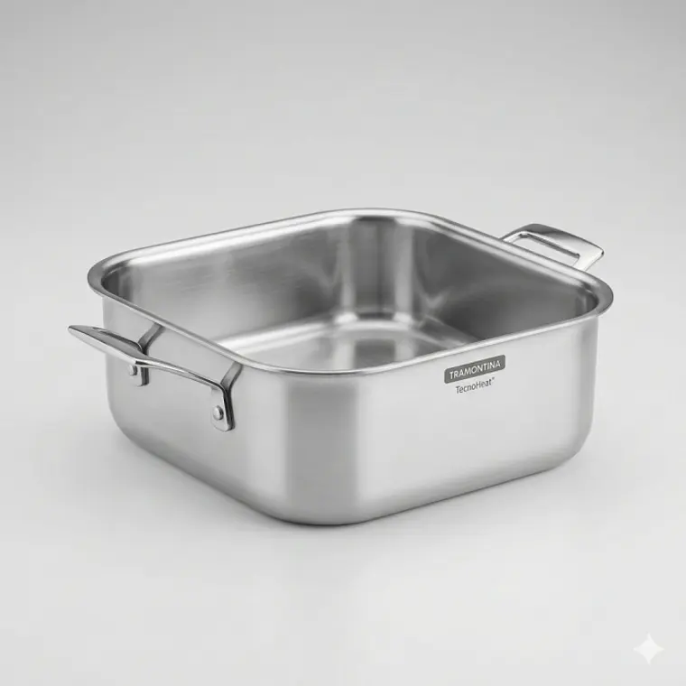 OLLA CUADRADA 22X22CM (4.0) GRANO 62144/220   1