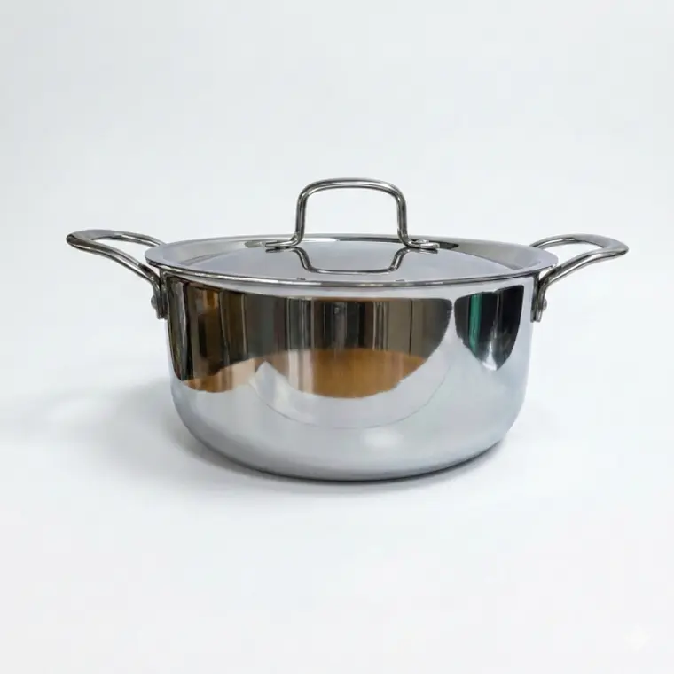 OLLA ACERO INOXIDABLE TRIPLE FONDO CON TAPA 28 CM 1