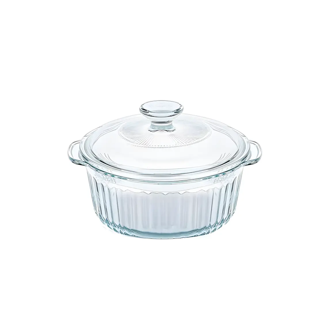 CACEROLA VIDRIO BOROSILICATO REDONDA PARA HORNEAR 1.6 L 1