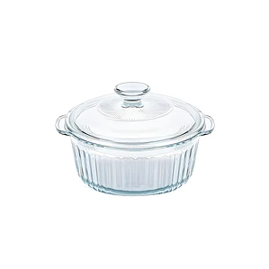 CACEROLA VIDRIO BOROSILICATO REDONDA PARA HORNEAR 1.6 L