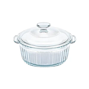 CACEROLA VIDRIO BOROSILICATO REDONDA PARA HORNEAR 2.4 L