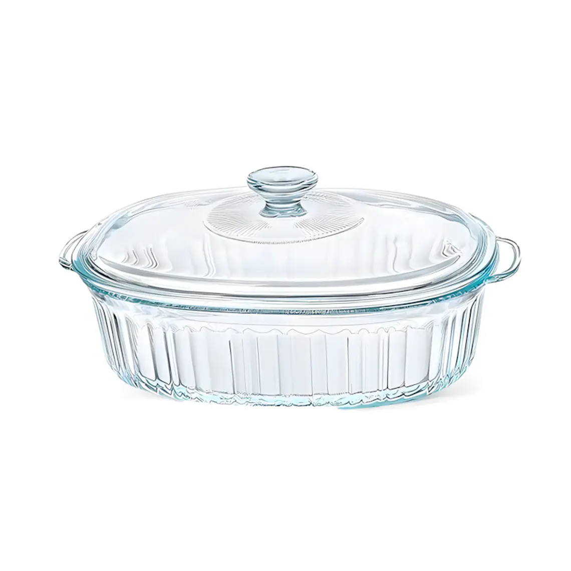 CACEROLA VIDRIO BOROSILICATO OVALADO PARA HORNEAR 2.8 L 1