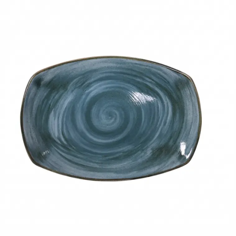 BANDEJA ARTISAN AZUL TAMAÑO 36 X 25 CM 1