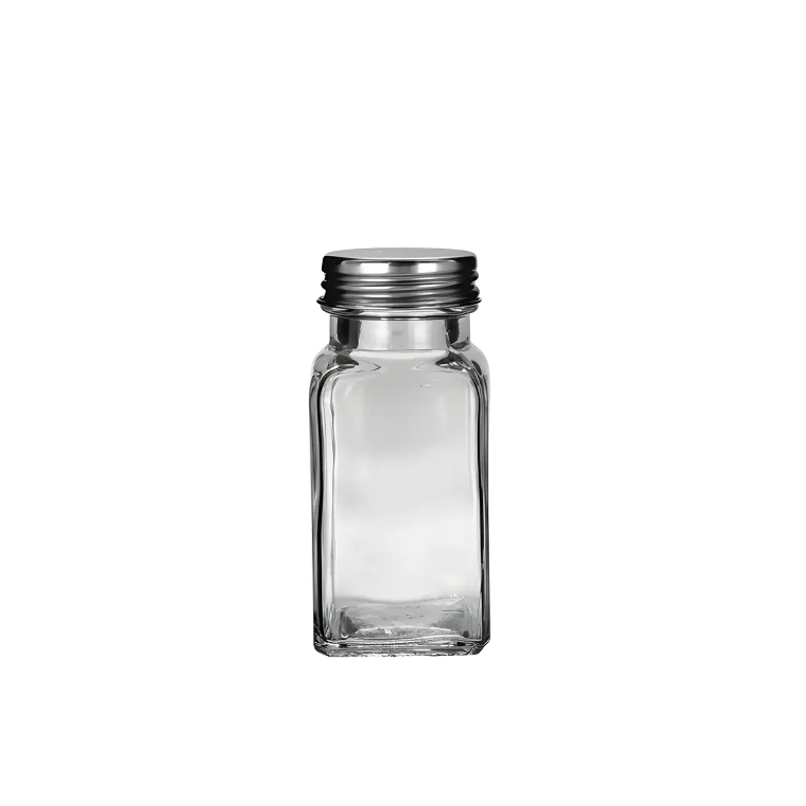 SALERO DE CRISTAL CON TAPA ACERO 80 ML 1