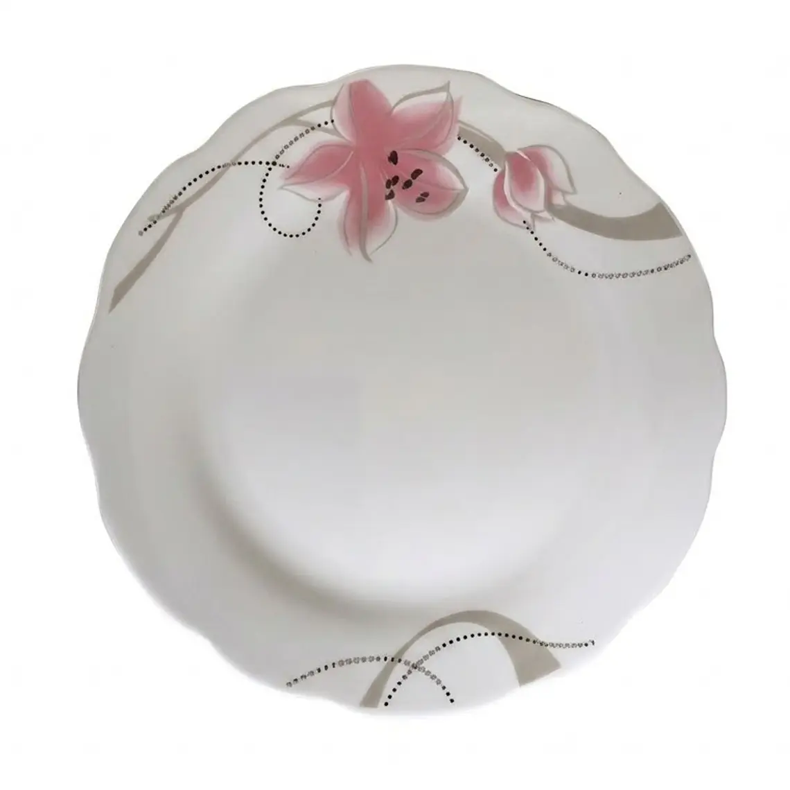 PLATO TENDIDO LOZA DECORADO 9