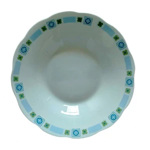 PLATO HONDO LOZA DECORADO 9