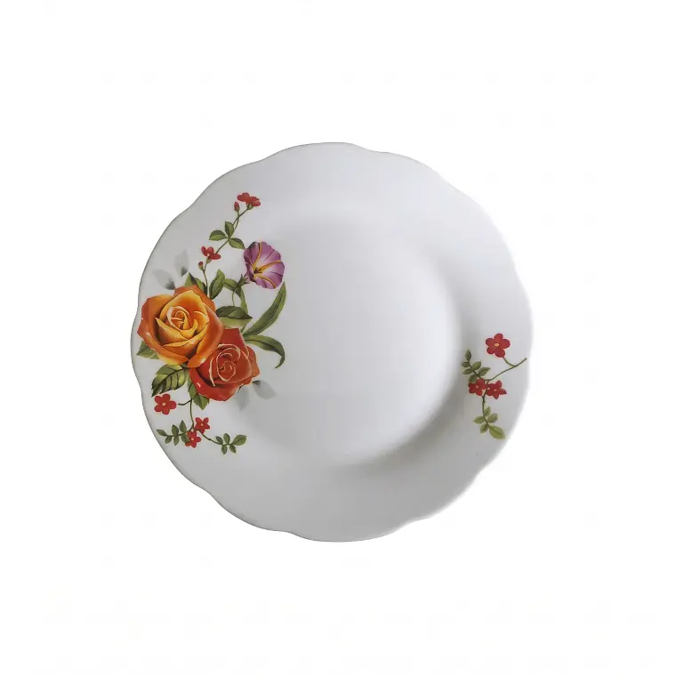 PLATO TENDIDO LOZA DECORADO 9
