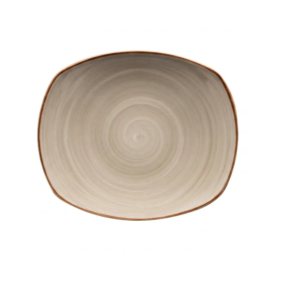 PLATO POSTRE ARTISAN GRIS 19.3 CM 1