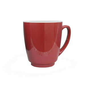 JARRO CÓNICO INTERIOR BLANCO EXTERIOR ROJO 591 ML