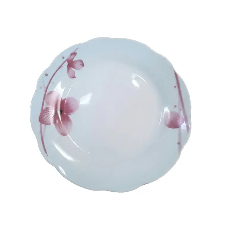 PLATO TENDIDO LOZA DECORADO 9