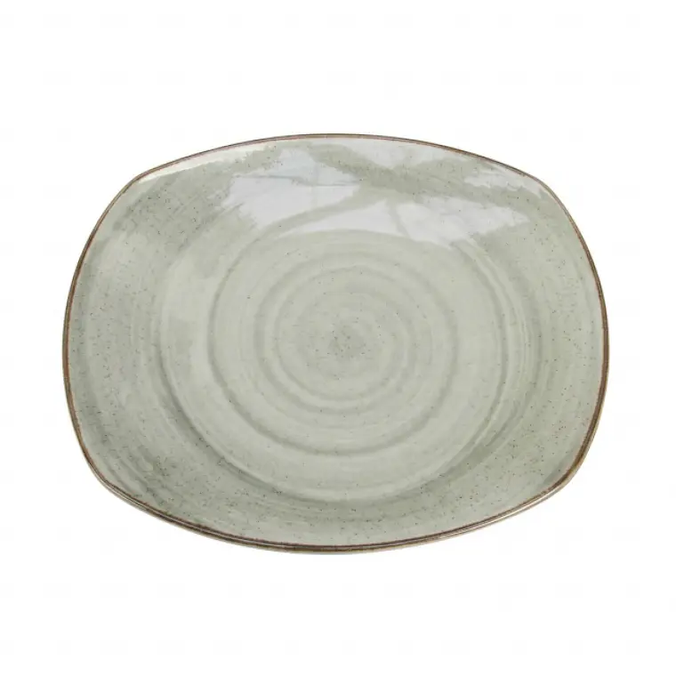 PLATO TENDIDO ARTISAN GRIS 25.4 CM 1