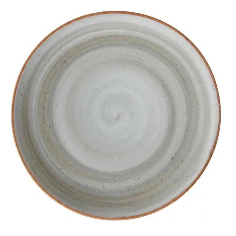 PLATO TENDIDO COUPE ARTISAN GRIS 23.6 CM 1