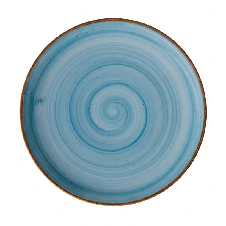 PLATO TENDIDO COUPE ARTISAN AZUL 23.6 CM 1